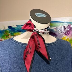 Red and Black Women's Paris Themed Scarf